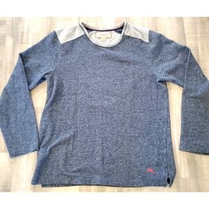 Tommy Bahama Sweater Large Blue Island Zone Knit Lighter Weight Relaxed Mens